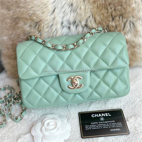 chanel mint green bag|chanel handbags uk.